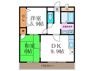 サンピエールの物件間取画像